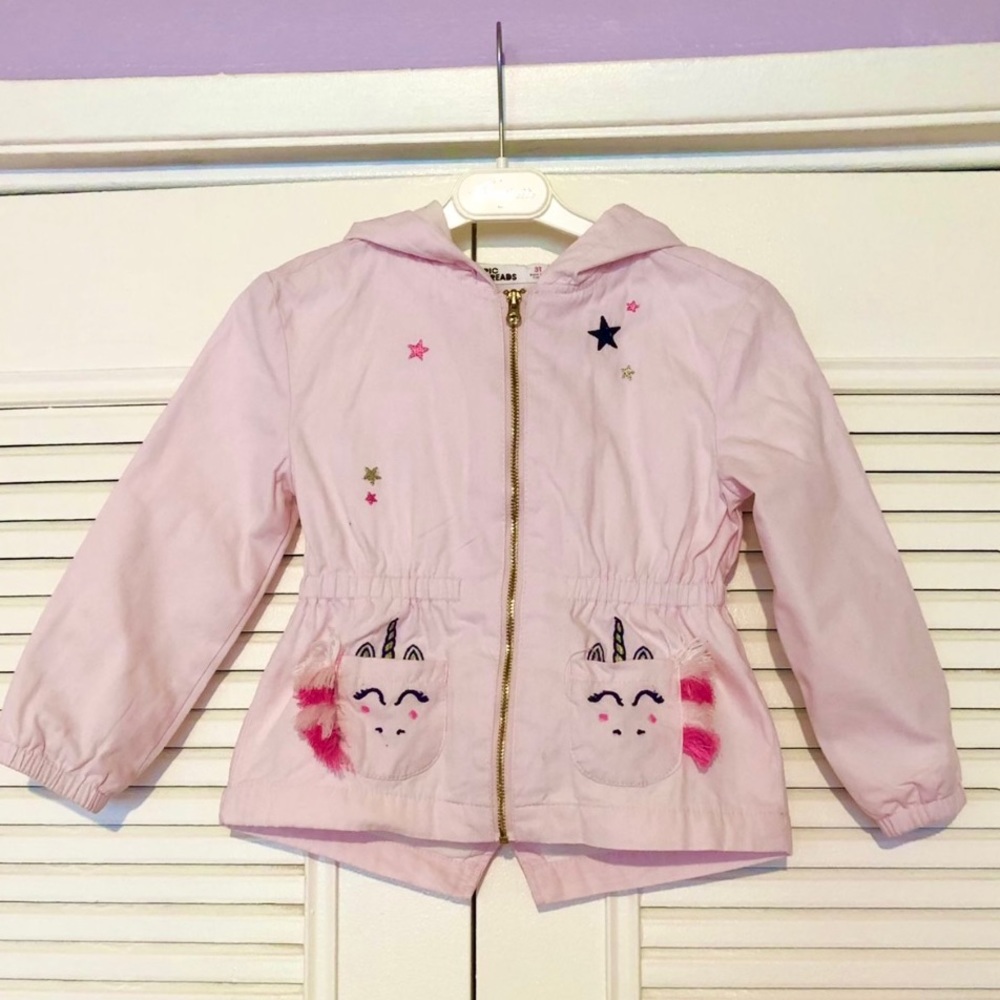 EPIC toddler girl pink unicorn hoodie jacket
